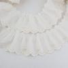 DIY Craft Ribbon White Ruffle Lace Trim Cotton Width 7cm Lace Fabric Ruffle Design Embroidery Trim