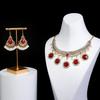 Retro Indian-Inspired Earrings and Necklace Set