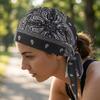 Paisley Pattern Turban Cooling Headband Hat Breathable Quick Dry Elastic Fit for Summer Outdoor Sports Cycling