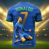 26 Football Jersey 3d Printed NO.7 Ronaldo Boys Girls Training Women's Sports Breathable Short Sleeve Men Beach Surf T-shirt