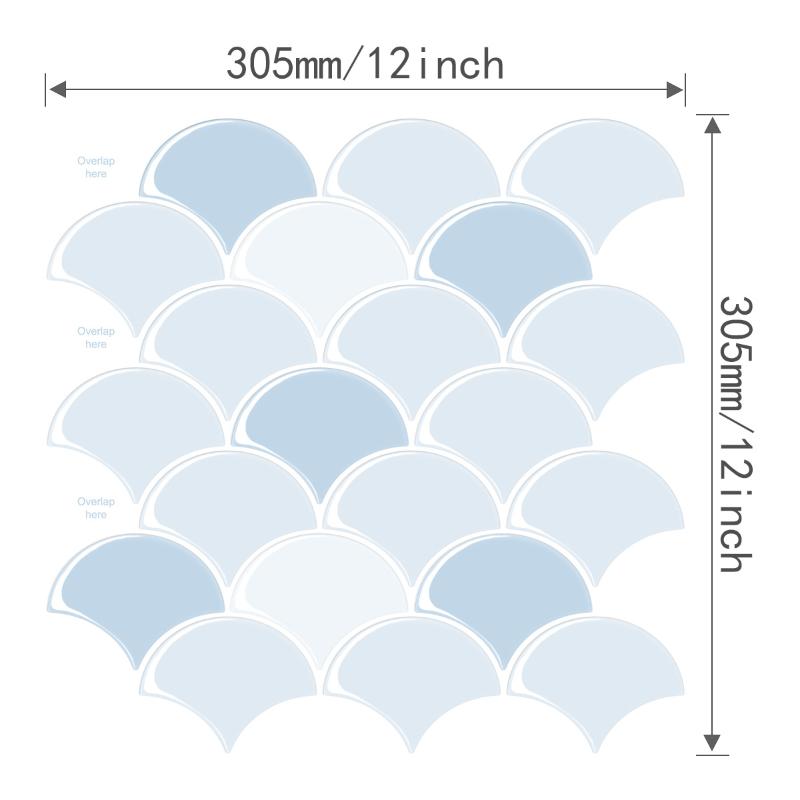 Selbstklebende 3D-Wandaufkleber PVC Wasserdicht Imitation Wandfliesen Abziehen und Aufkleben Hitzebeständig Küchenrückwand