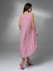 Pink Floral Sundress with A-line Cut ISSA PLUS