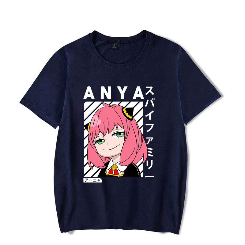 New Hot Anime Anya Forger T-shirts Fashion Women Summer Tee Shirt Unisex Casual Short Sleeve Round Neck Tops T-shirts