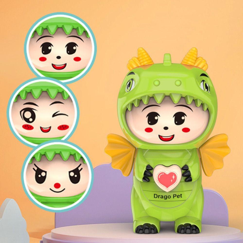 With Keychain Dinosaur Baby Face Changing Doll Plastics Face Changing Toy  Friends Birthday Gifts