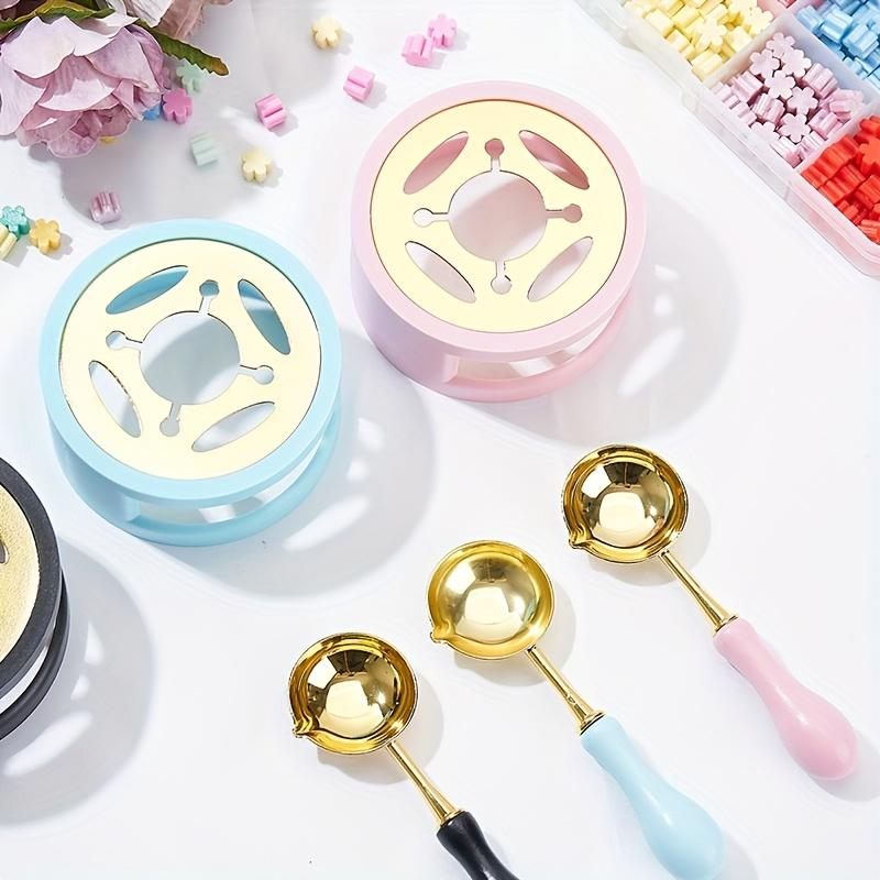 2PC/SET Wax Seal Stamp Kit With Sealing Wax Warmer, Wax Melting Spoon For Wedding Gift Envelopes