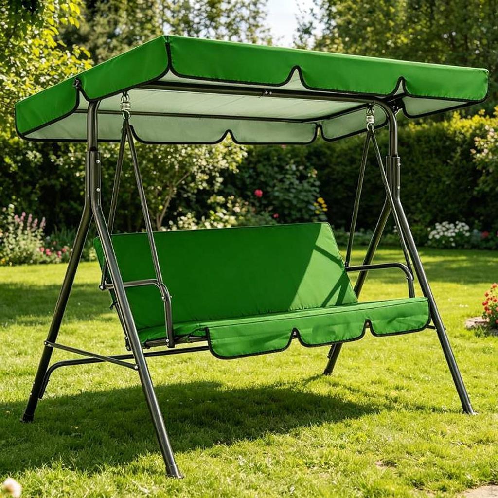 2x Swing Cover Set Bench Canopy Top for Outdoor Patio Courtyard