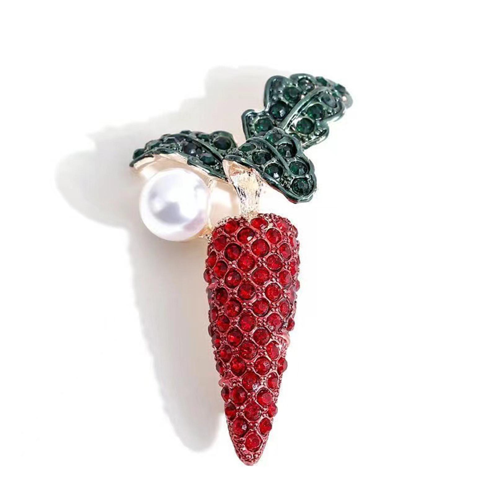 Брошь Морковка One Size