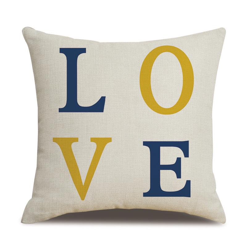 Mediterranean Style Nordic Modern Pillowcase Geometric Pattern Office Pillow Car Sofa Cushion Cover