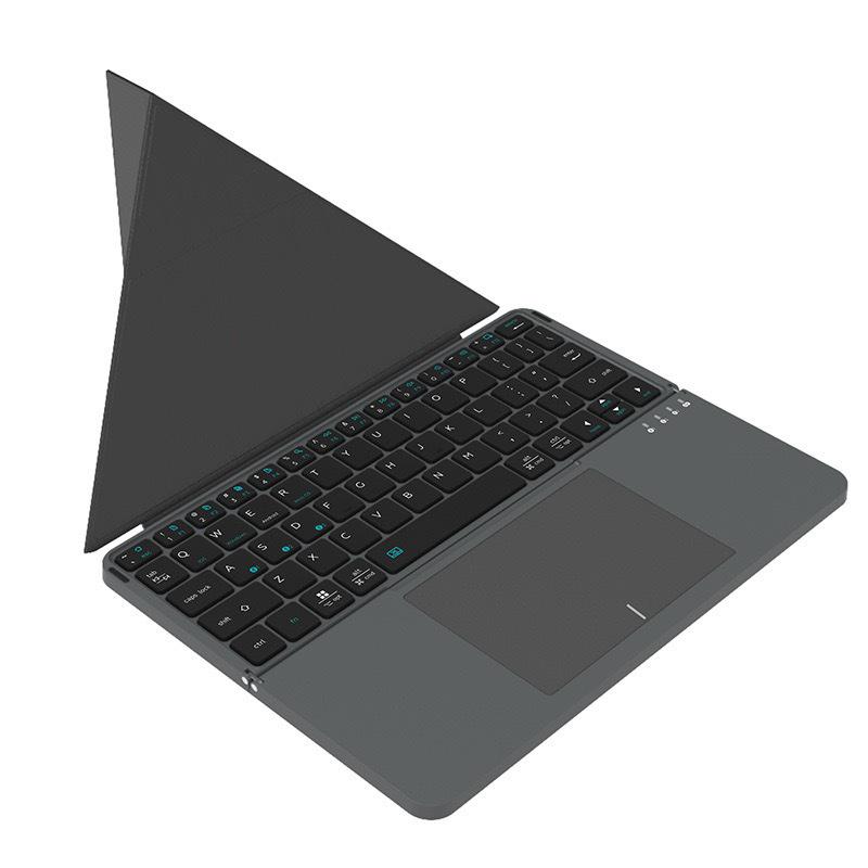 Multi-Functional Portable Leather Touch Foldable Detachable Keyboard