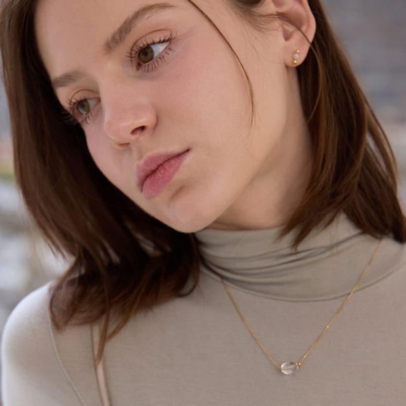 PAIGEFLYNN JEWELRY [925 Silver] Duplin Pärlhalsband