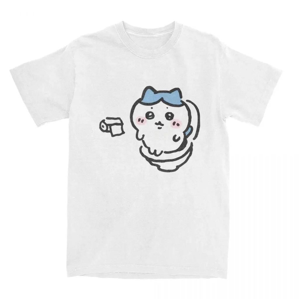 Chiikawa Toilet Time T Shirt for Men Short Sleeve T-Shirts Summer Comfortable Popular Tee Shirt Women Oversized Tops