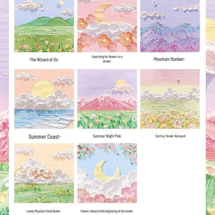 

Заметки: Блокнот для заметок с высококачественным масляным клеем для студентов и креативных сообщений Full set 640 sheets