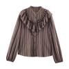 Women's Fashion Striped Layered Decorative Shirt 2025 Hot Selling