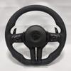 Black Chrome Sport Leather Steering Wheel For BMW F30 F36 F20 F23 F22 M3 F80 X1 F48 F10 F07 F01 M5 E84 E87 E90 E70 Car Accessory