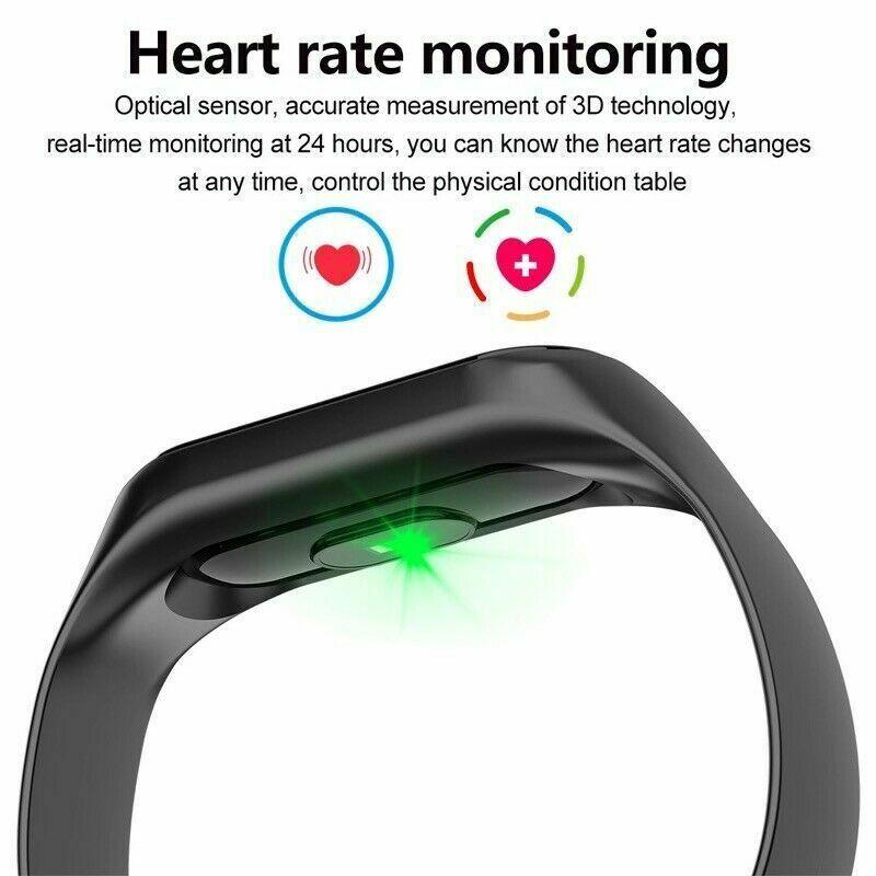Watch Bluetooth Smart Band Bracelet Wristband Sport Fitness Tracker Phone Mate