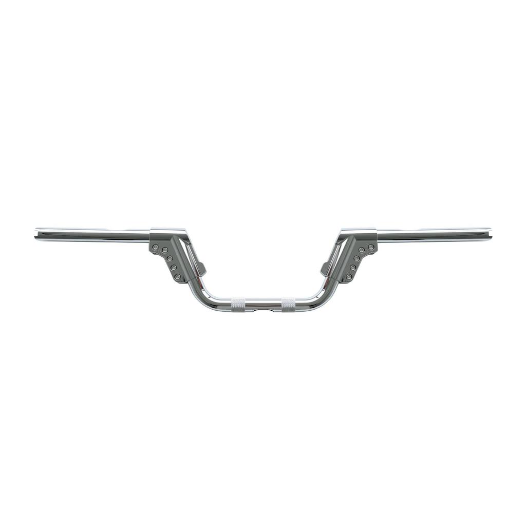 Adjustable Motorcycle Handlebars for Harley Sportster, Dyna, Softail, Touring - 5.5" Height