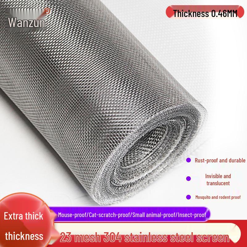 304 Stainless Steel Window Screen Mesh - Anti-Mosquito, Anti-Insect, Anti-Theft Screen.