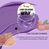 Wiieey Purple Children's Colorful Hair Cream Gentle Easy To Apply Washable Long Lasting Trendy Hair Color Cream 60g