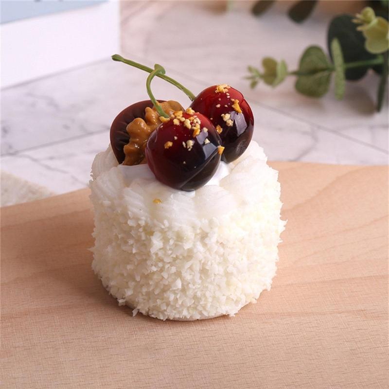 Artificial Cake Model Photography Props for Display, Simulation Cake Dessert Model Photography Props for Home Decoration