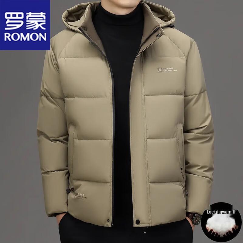 ROMON Men's Hooded Winter Padded Jacket