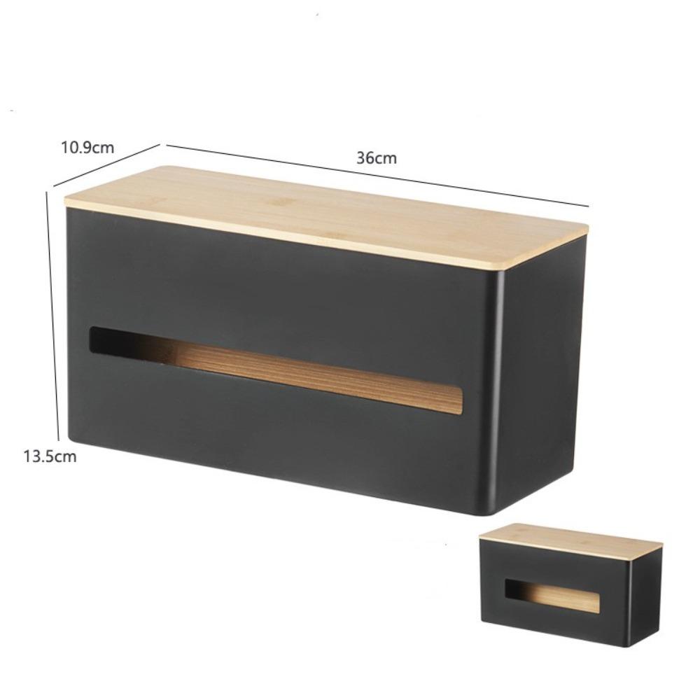 

Пилозахисна коробка для серветок Вологозахищена настільна коробка для зберігання Міцний тримач для серветок Дім чорний