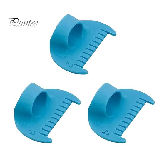 3 Pcs Thumb Sewing Template Hand Sewing Seam Guide Finger Overlock Ruler with Scale Quilting Tool for Equal Stitches DIY Embroidery Leather Crafts