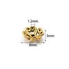 100pcs 8mm Alloy Hollow Out Flower Bead Caps Metal Spacer Beads Flower Tray For Jewelry Making DIY Necklace Bracelet Accessories