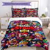 3pcs Brawl Stars Bedding Set Duvet Cover Closure Includes 1 Duvet Cover & 2 Pillowcases, Soft and Comfortable for All Seasons.