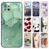 Shockproof Cover For Oppo Reno4 Z 5G Case Animal Painted Black Silicone Soft Phone Back Cover For OPPO A92S Bumper Shell Fundas
