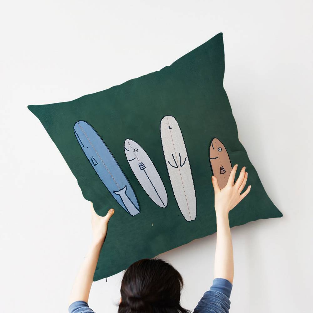 Kunst JJean JJullien Niedliche Kissenbezüge Kissenbezug Wohnzimmer Sofa Heimdekoration Maßgeschneidert