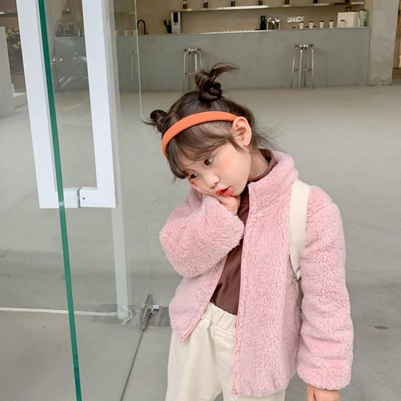 Rosa Mädchenjacken Herbstmantel Winter Thermofleecejacke Kinder Kinder Mäntel Warme Oberbekleidung