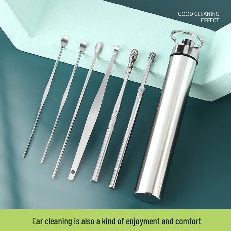 Jiemengzhe 6-Piece Spiral Ear Pick Set