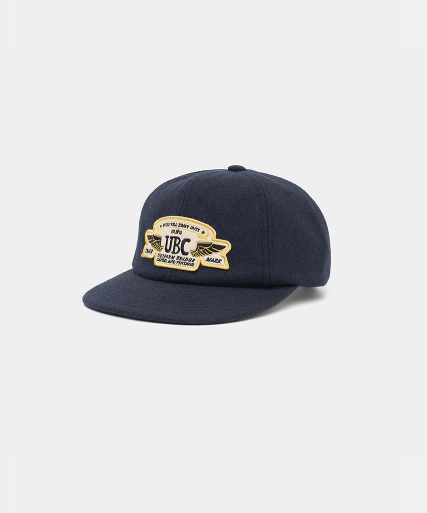 UNIFORM BRIDGE Ubc Patch Wool Ball Cap Navy