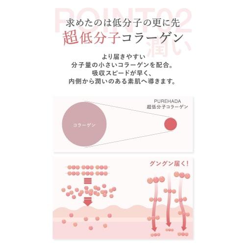 [World's First Patented Raw Placenta] Unheated PUREHADA Placenta, Ultra-Low Molecular Weight, Collagen, Ceramide, Elastin, Vitamin C Derivative, 9 Sel