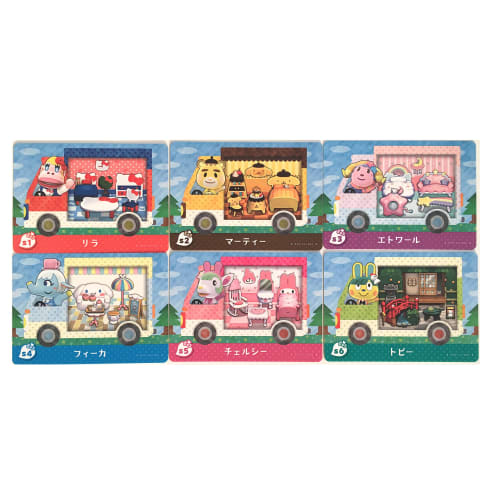 

nintendo animal crossing amiibo+ [ограниченный] карта amiibo персонажи sanrio сотрудничество все 6 типов набор 3 типа случайных наклеек включены