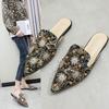 Akexiya 2026 Woman Flip Flops Luxury Women Mules Ladies Summer Slippers New Low Heels Flat Casual Shoes Pointed Women Shoes