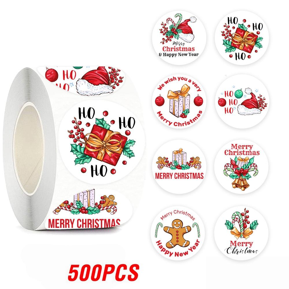 100-500Pcs High-Quality Merry High-Quality Christmas High-Quality Sticker High-Quality Christmas High-Quality Party High-Quality Decoration