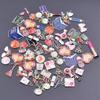 Bedeltjes Oil Drop Bowknot Heart Metal Charms For Jewelry Making Supplies Charms Wholesale Bulk 10/20/30/40pcs/Lot DIY Materials