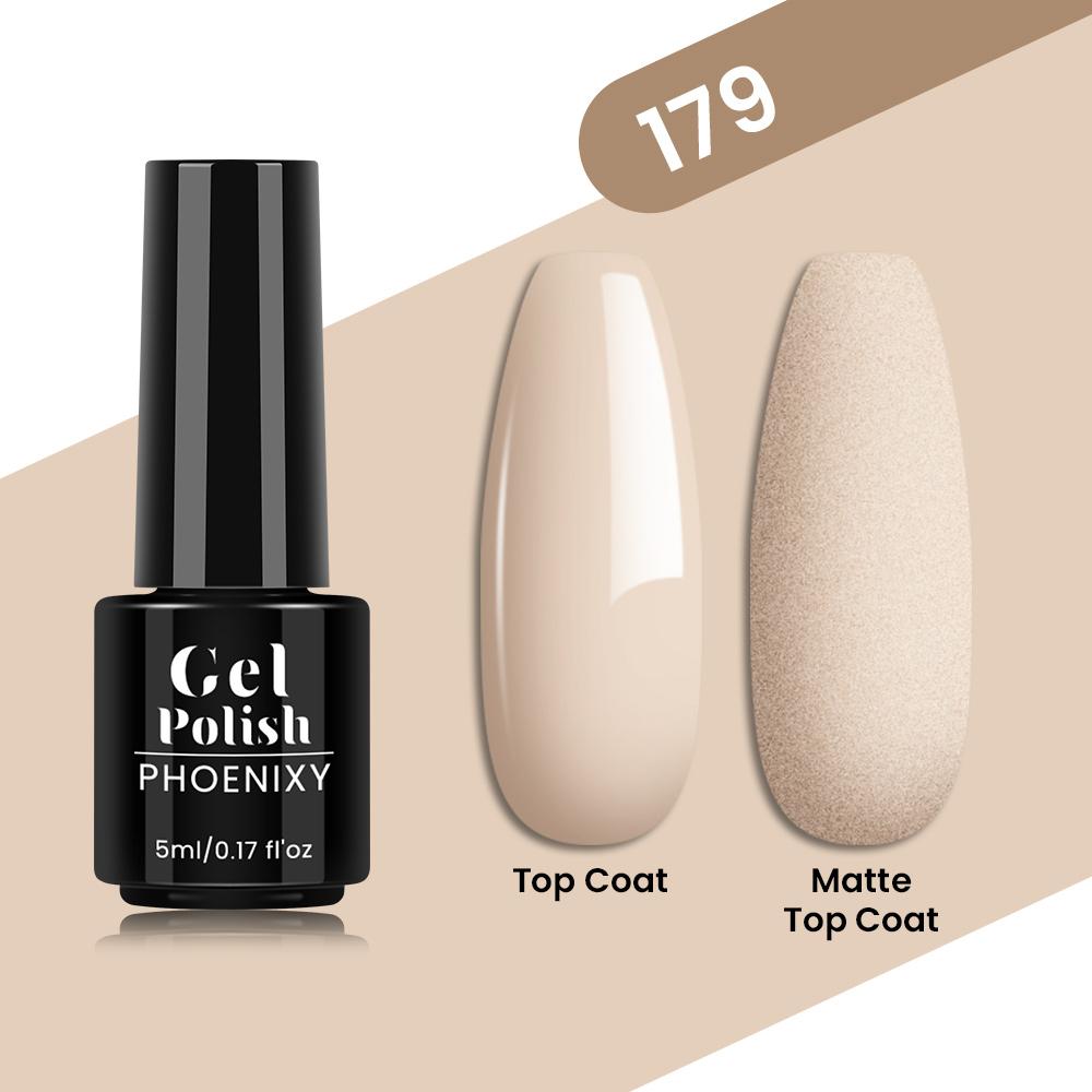 PHOENIXY 80 Farben Nagel-Gel-Nagellack, 5 ml, UV-LED-Farb-Nagelkunst-Hybrid-Nagellack, Liner-Gel, Maniküre-Kunst, semi-permanent, glitzernd, glänzende Farben-Gel