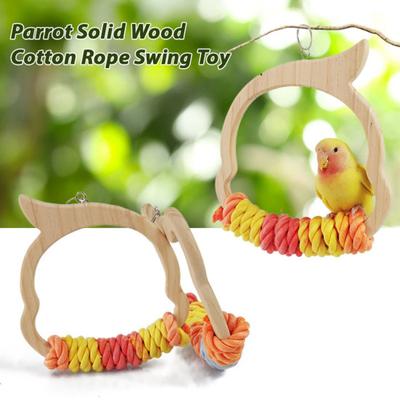 Papagei Schaukel Tierform Vögel Schaukel Baumwollseil Umwickelt Vögel Spielplatz