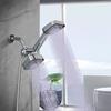 Square Design Square Handheld Shower Set Flexible Hoses Three-way Water Distributor  Daily Use