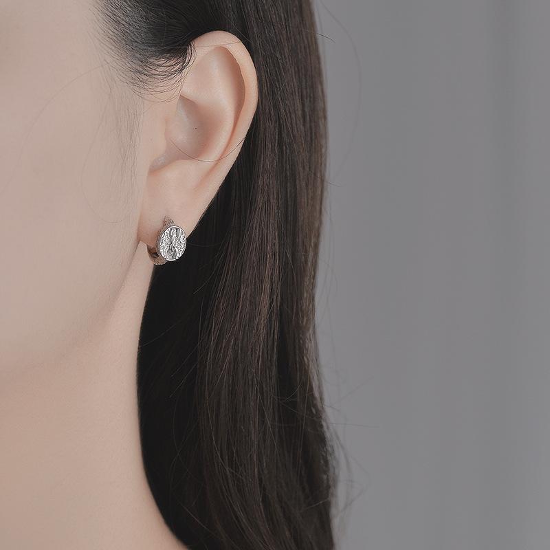 Model de iarbă Tang de ultimă generație, nas de porc, ureche, buton, formă de buton, cercei, ușoare, lux, design de nișă