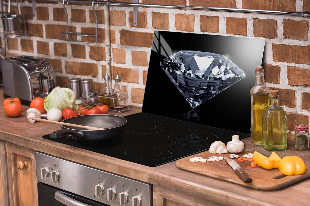 SZKLANA PŁYTA OCHRONNA NA KUCHENKĘ 70x52 DIAMENT