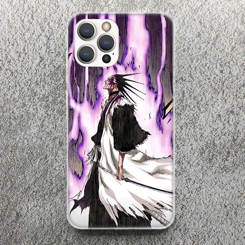 Bleach Zaraki Kenpachi Phone Case For iPhone 17 16 15 14 13 12 11 Pro Max Mini Plus Air 7 SE 8 Soft Silicone Print Shell Funda F