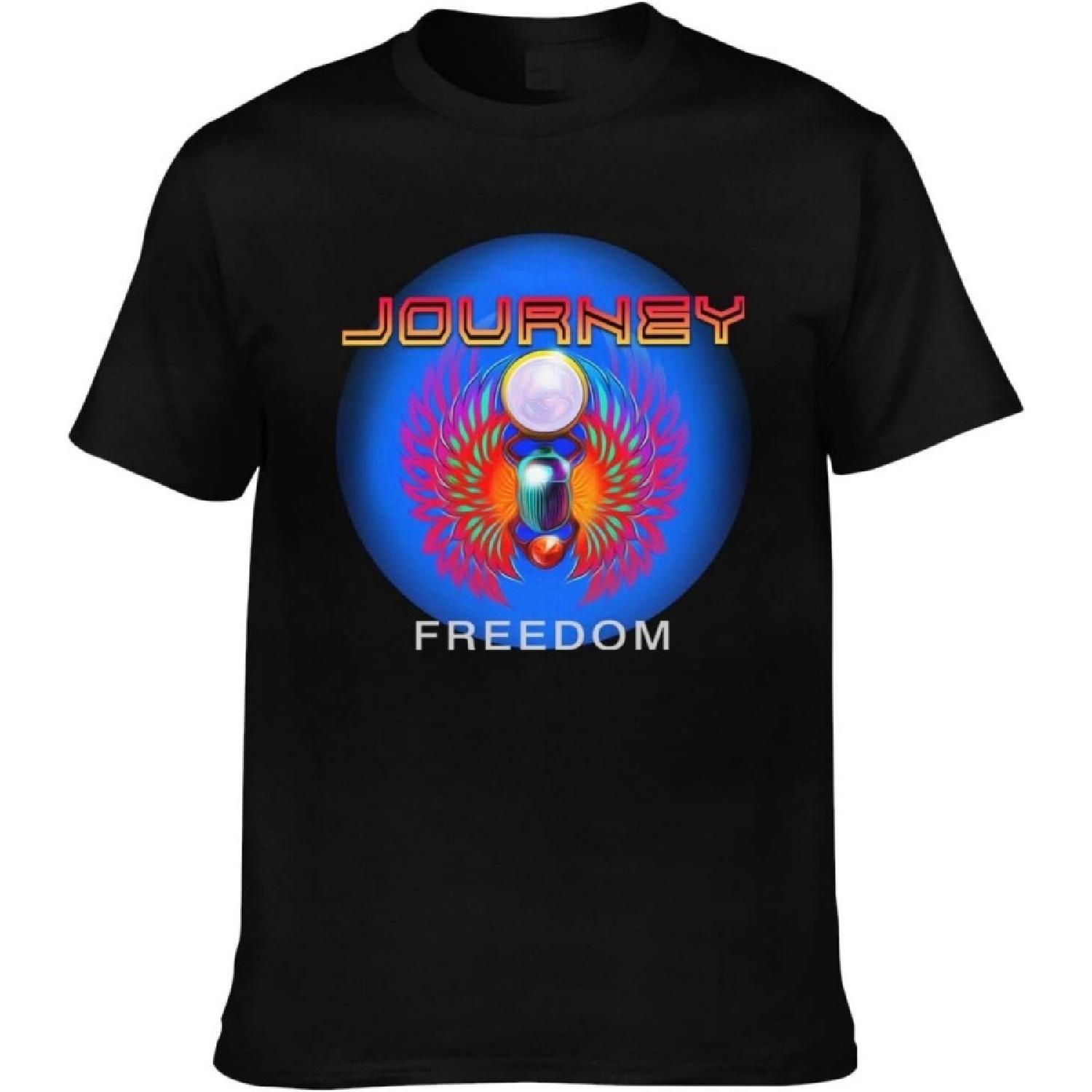 BSlocator Journey Freedom Tour 2023 Mens T-Shirts Short Sleeve Breathable Cotton Loose-Fit Classic-Fit S