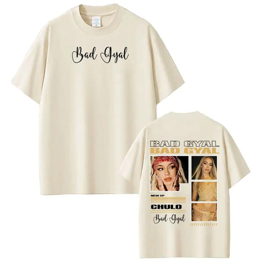 Singer Bad Gyal Album Tour Merch TShirt Unisex Fashion HipHop TShirt Summer 100 Cotton Mass Casual TShirt Streetwear S