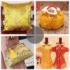 100x150cm Brocade Faux Silk Metallic Gold Fabric Spring Summer Sofa Cushion Qipao Tang Suit Material Breathable
