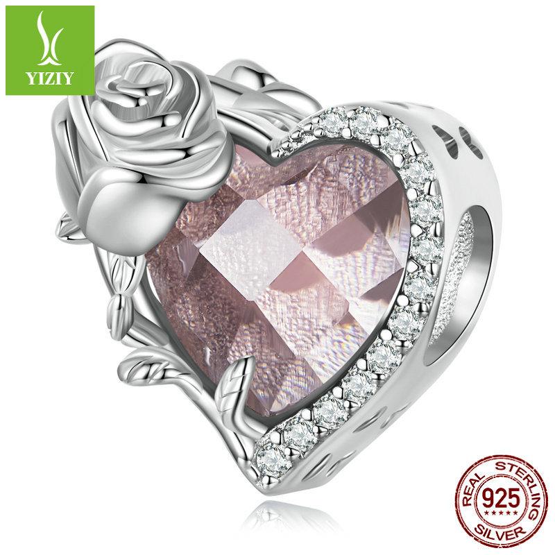 December Birthstone Bracelet Beads, Month Flower Language S925 Silver Love Bead Accessories