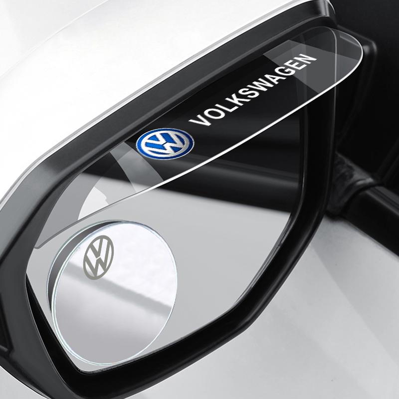 Visera de Lluvia para Espejo Retrovisor de Coche Espejo Redondo Pequeño Parasol de Lluvia para Volkswagen VW GOLF Polo Tiguan JETTA PASSAT