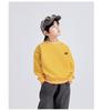 2025 Autumn Stylish Boys' Layered Two-Piece Spliced Sweatshirt T-Shirt, Long Sleeve Casual Top